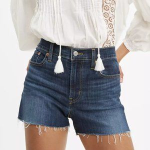 LAST CHANCE - Levi’s High Rise Shorts Dark Wash